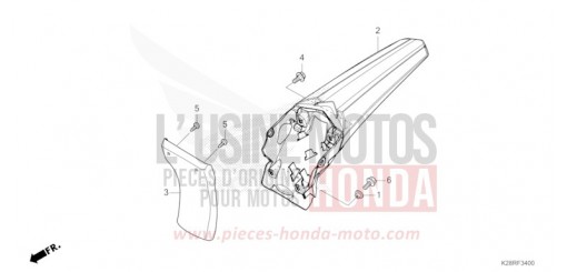 REAR FENDER CRF125FS de 2025